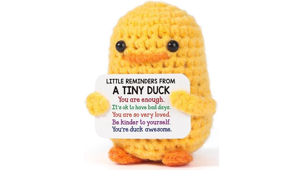 positive crochet duck