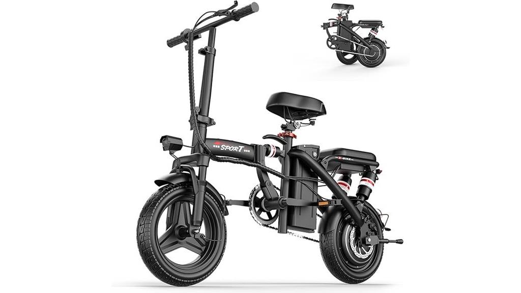 powerful foldable electric bike