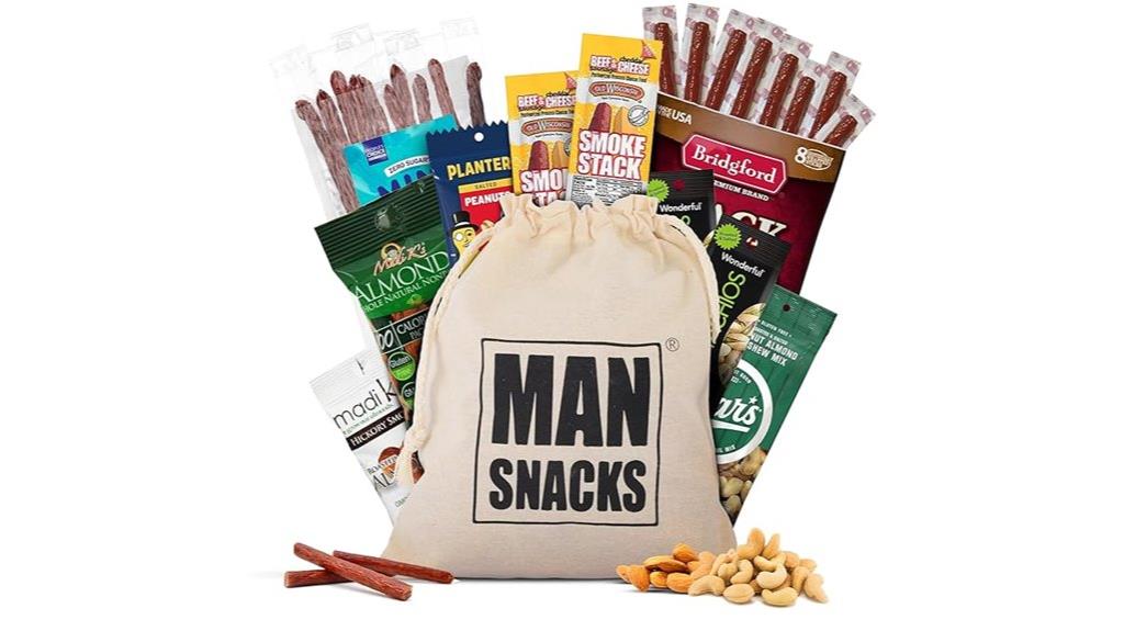 premium men s snack gift basket