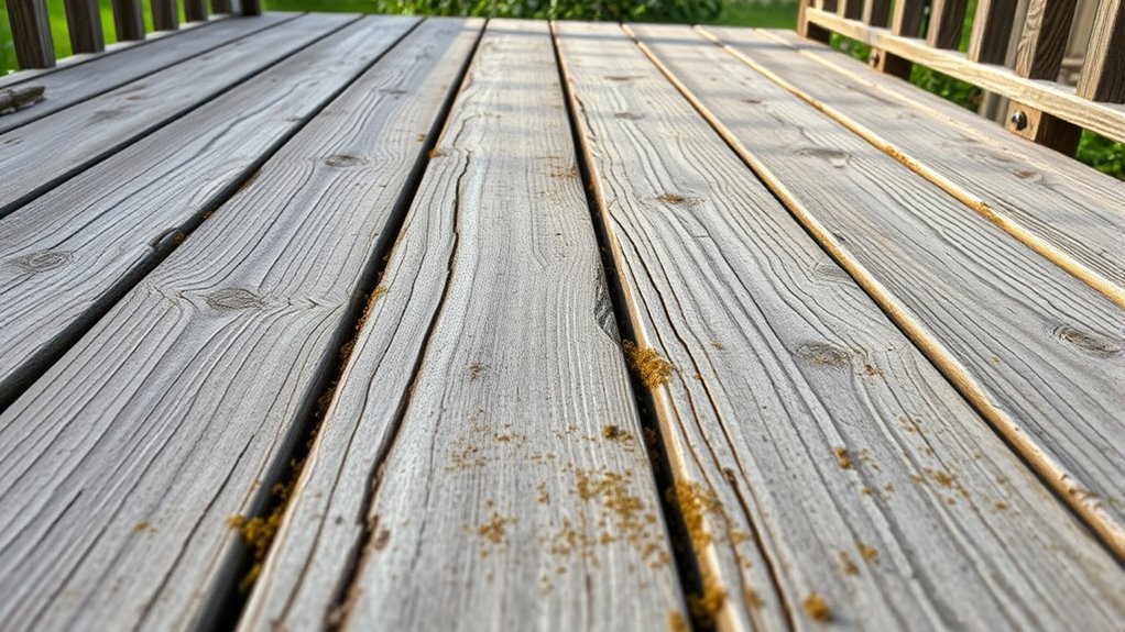 prepare deck for cleaning