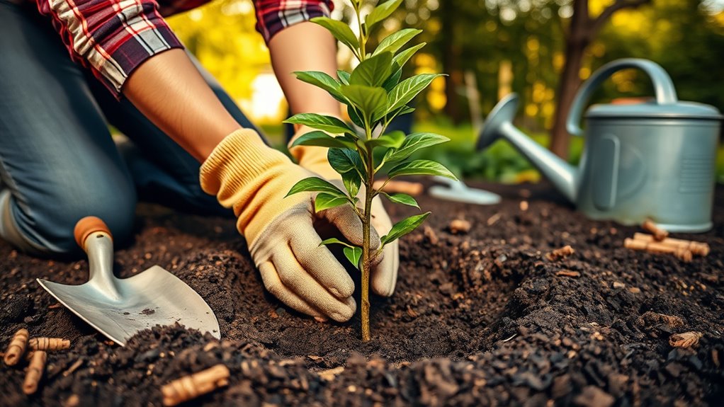 prepare soil loosen roots