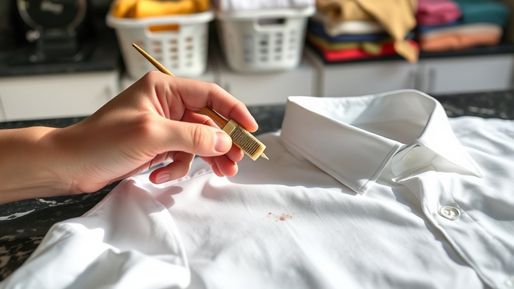 prevent stains through careful handling