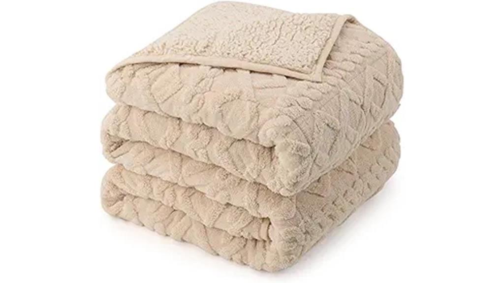 queen size 15lb beige blanket