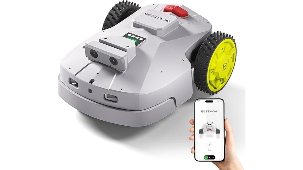 quiet self charging lawn mower