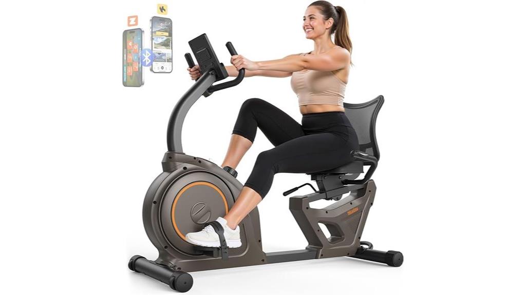 recumbent bike with monitor
