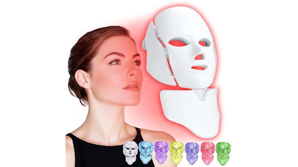 red led facial mask
