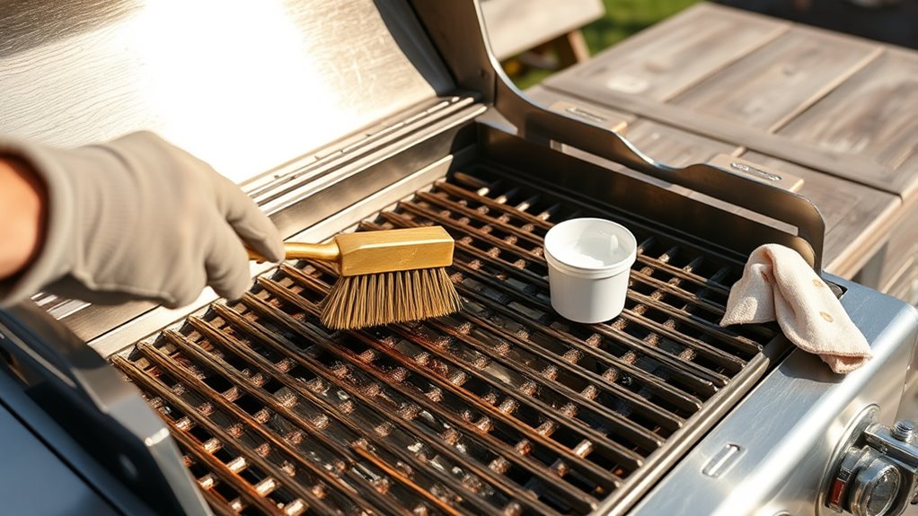 regular grill cleaning and maintenance