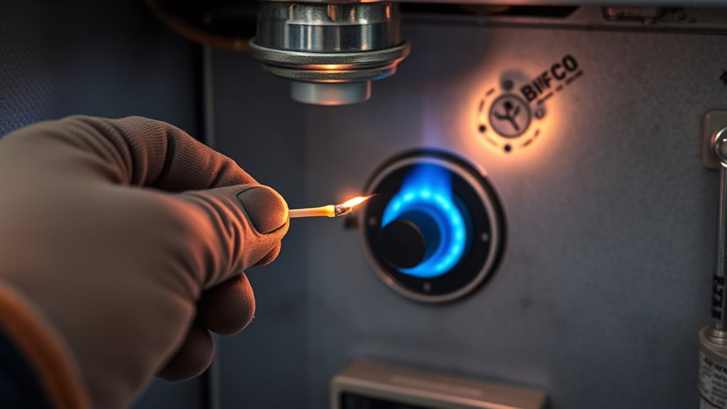 relight gas appliance safely