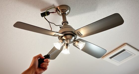replace light with ceiling fan