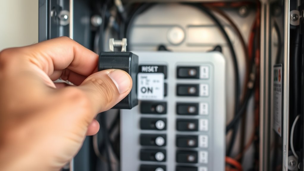 reset breaker safely properly