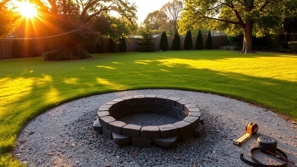 safe well placed fire pit