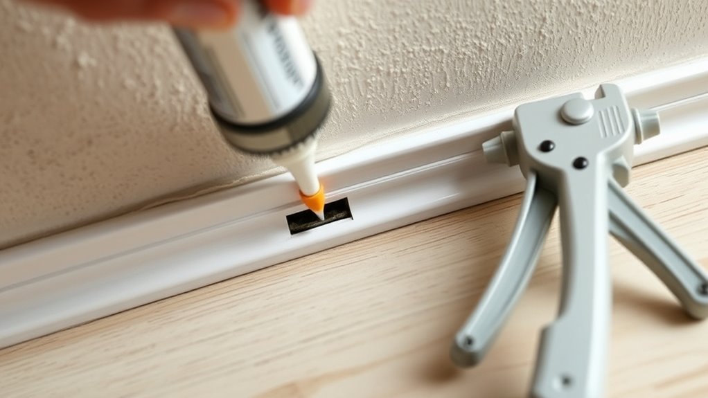 seal gaps to keep mice out