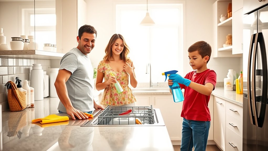 share chores and communicate