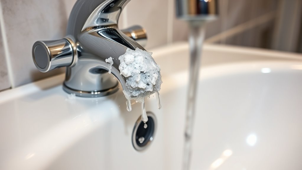signs of hard water buildup