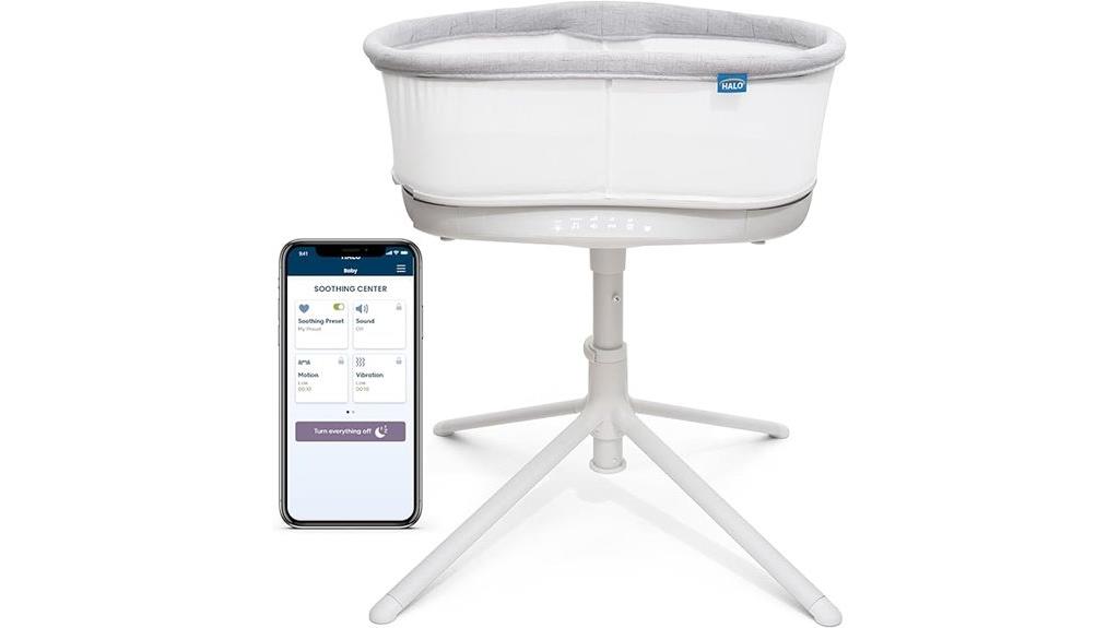 smart bassinet with autosoothe