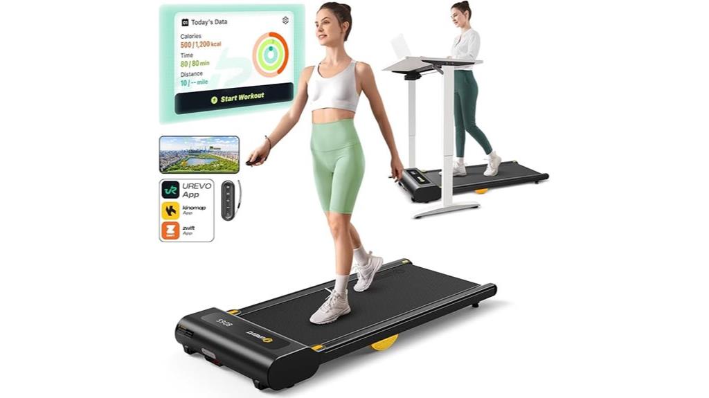 smart compact treadmill with app