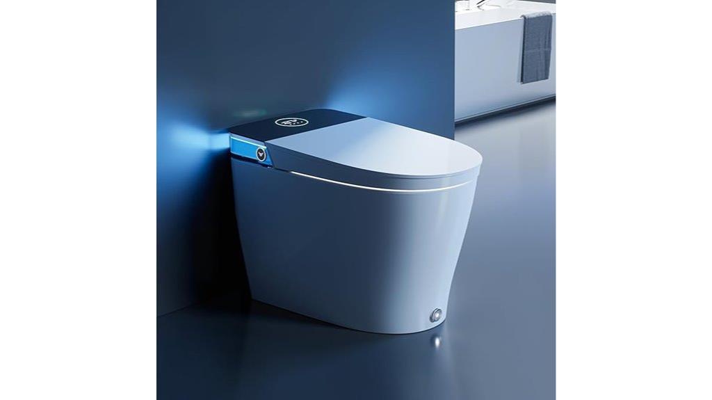 smart toilet with auto features