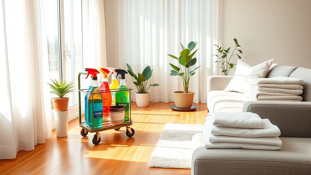 spring cleaning and organization