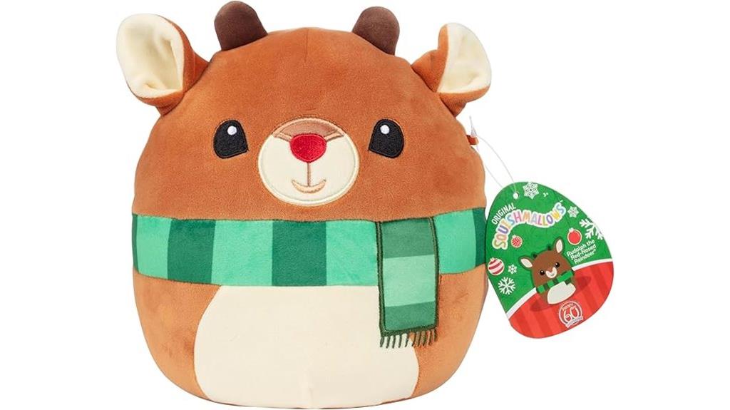 squishmallows rudolph plush