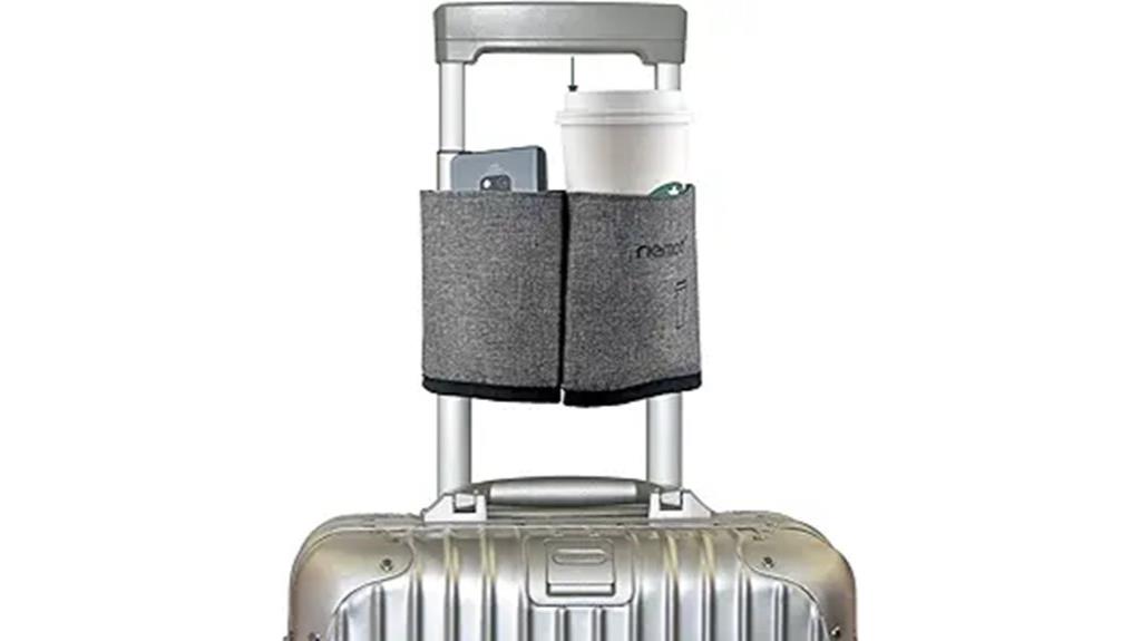 suitcase compatible travel cup holder