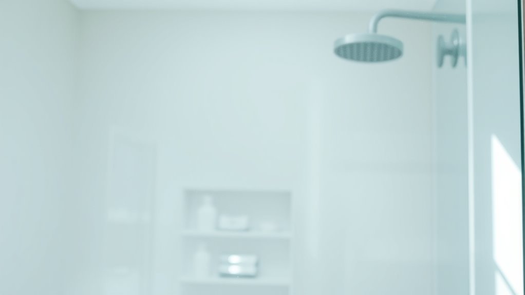 thorough glass shower cleaning