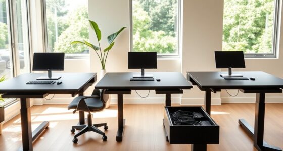 top cable management desks