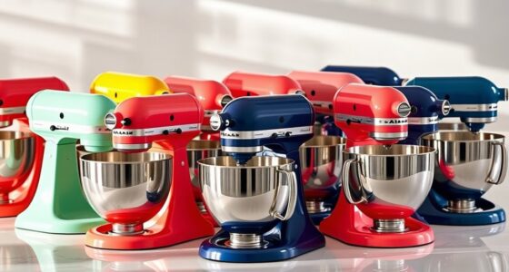 top kitchenaid mixer colors