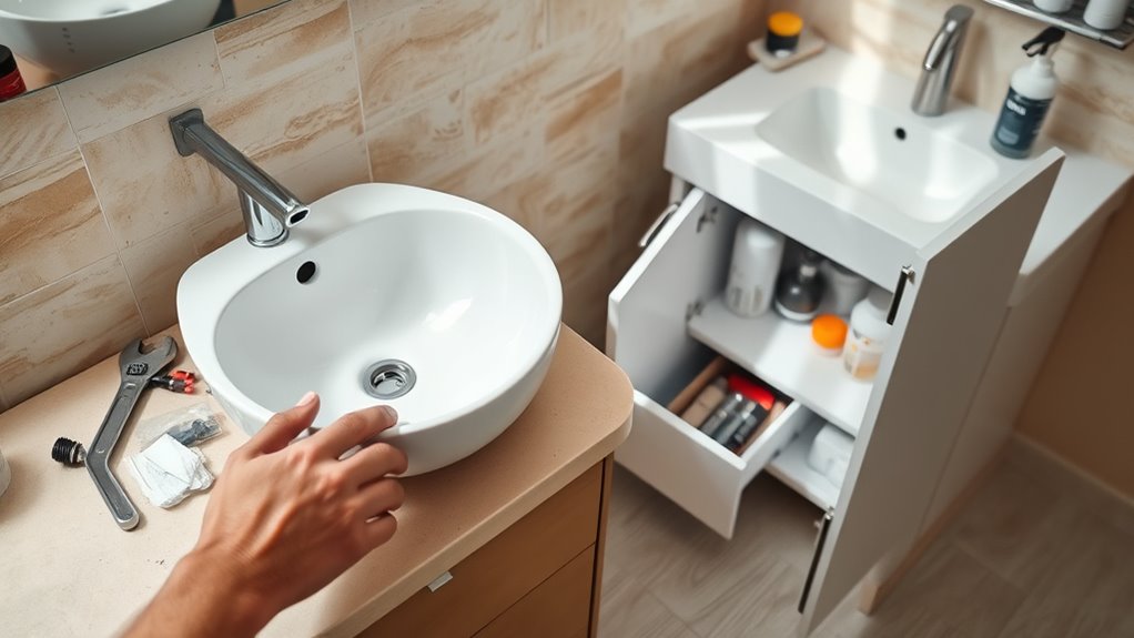 turn off water and disconnect