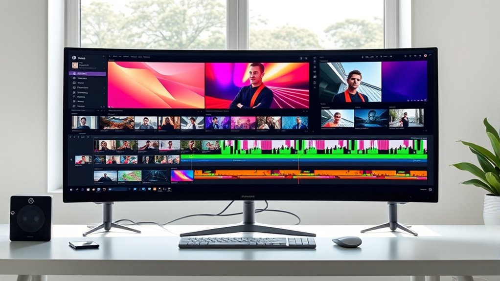 ultrawide editing and multitasking