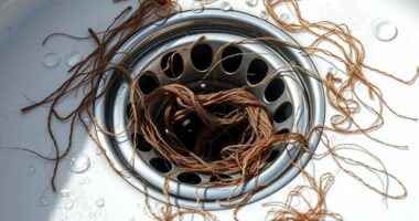 unclog bathtub hair drain