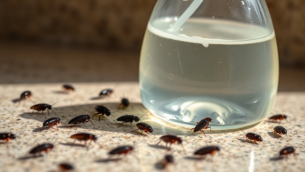 vinegar soap cockroach spray