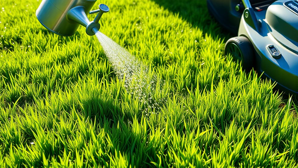 watering and mowing precision