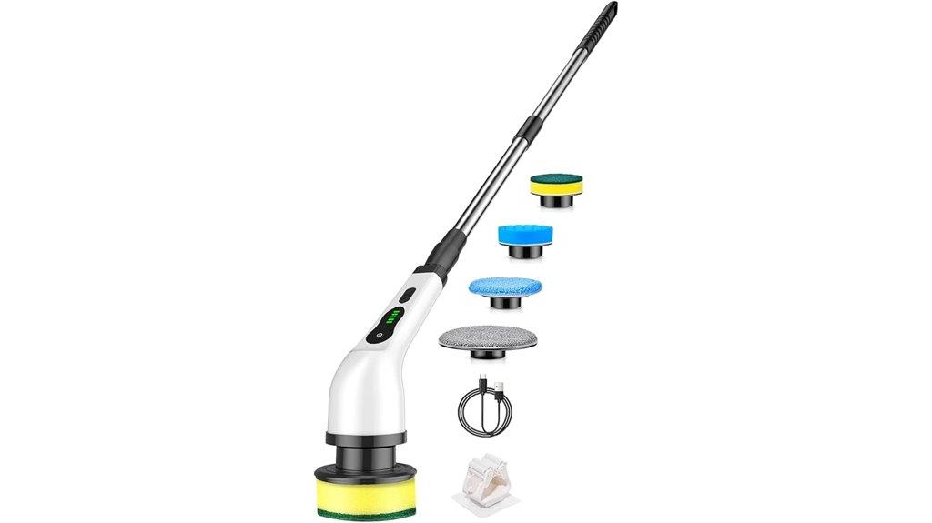 waterproof electric spin scrubber