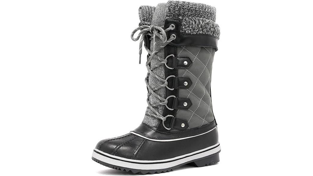 waterproof mid calf snow boots
