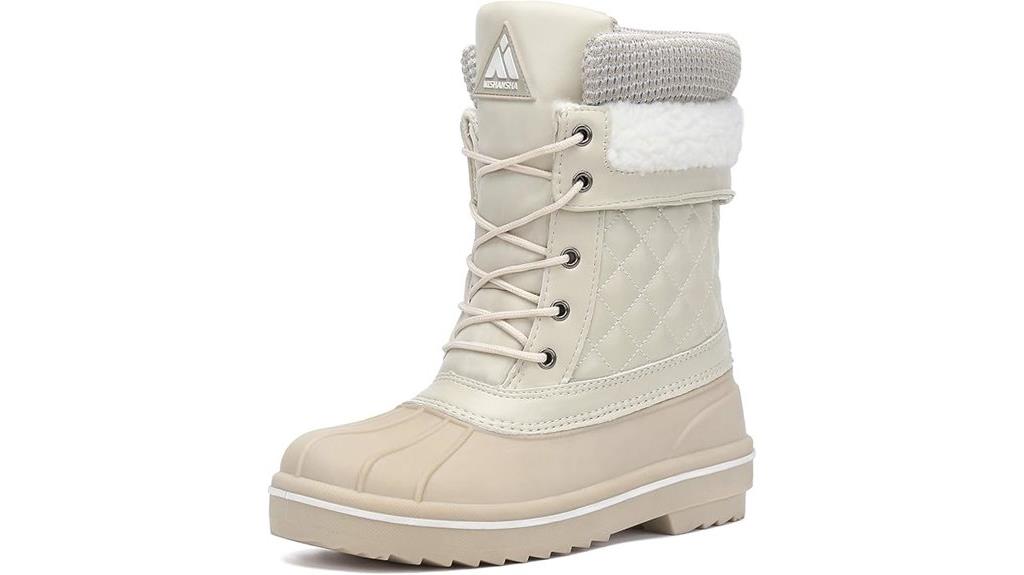 waterproof mid calf winter boots