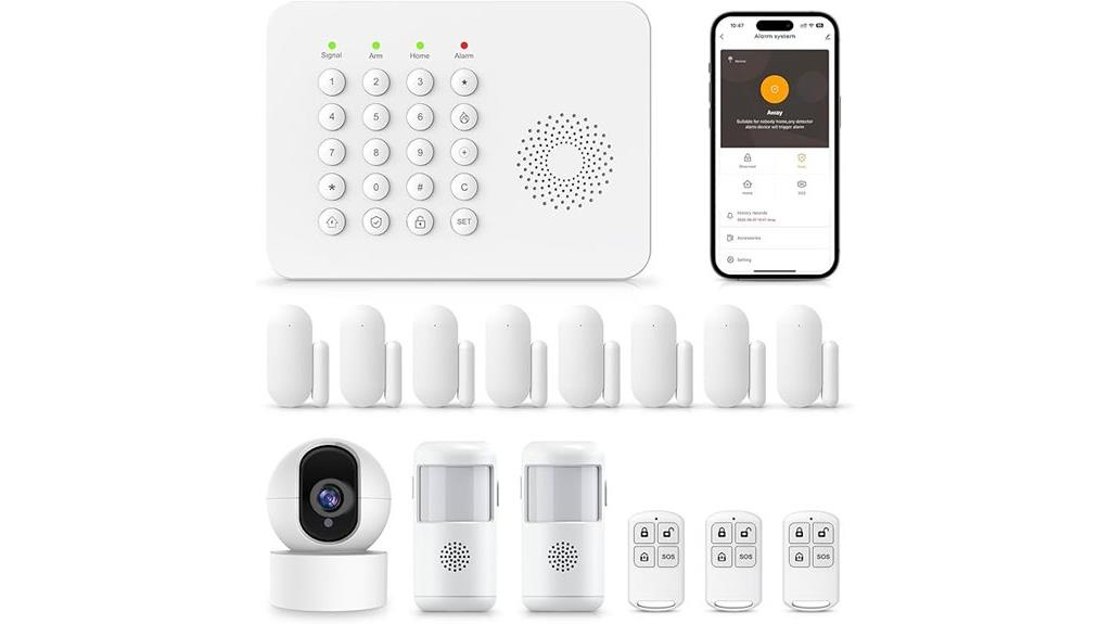 wireless security system with camera