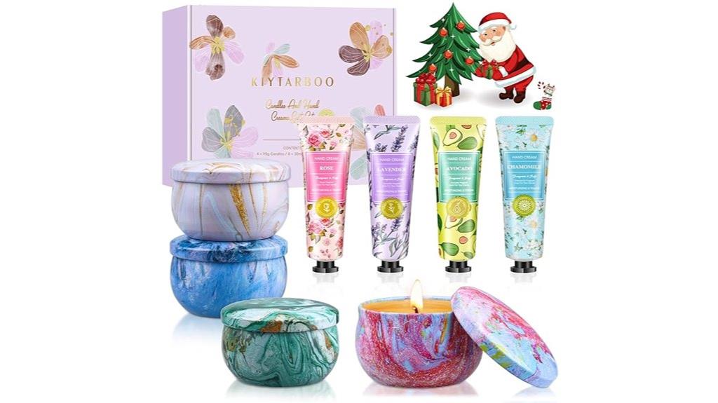 women s candle lotion set
