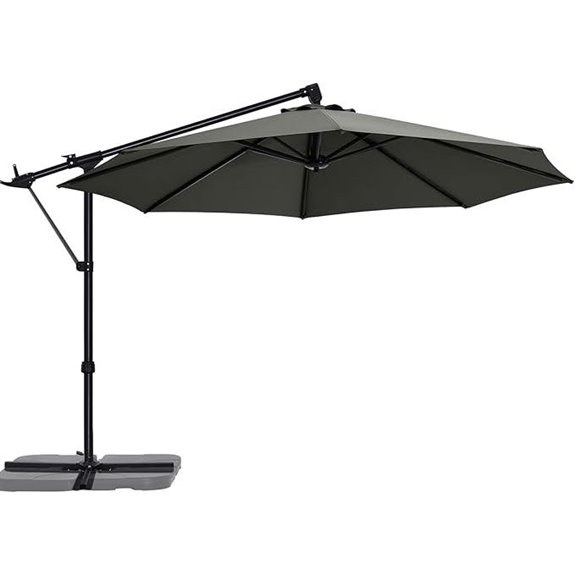 ABCCANOPY 10FT Offset Patio Umbrella with Stand