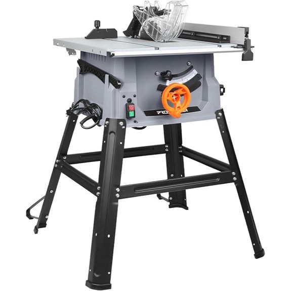 Prostormer 10-Inch Portable Table Saw with Stand