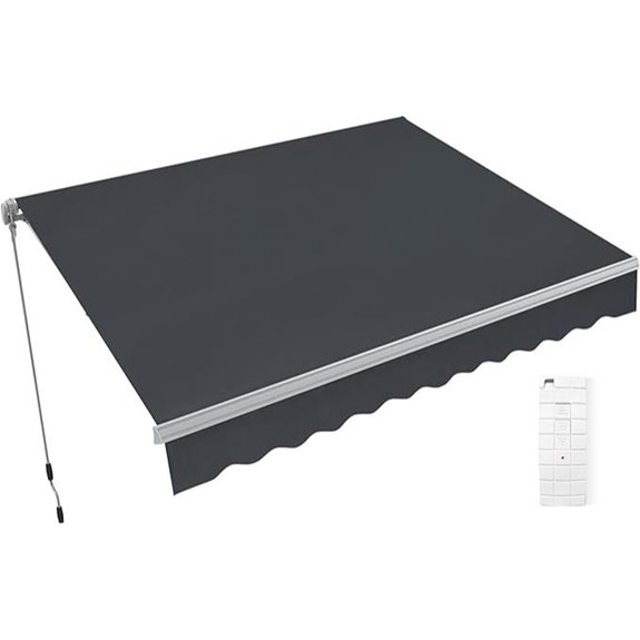 MCombo 10x8 Ft Patio Retractable Sunshade Canopy