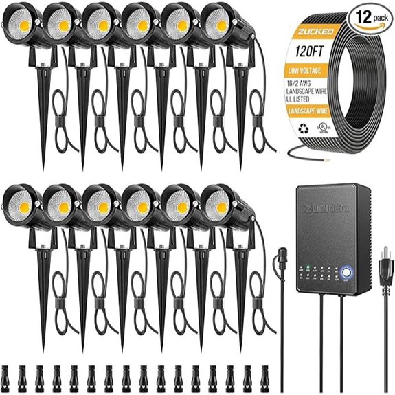 12 pack low voltage lighting