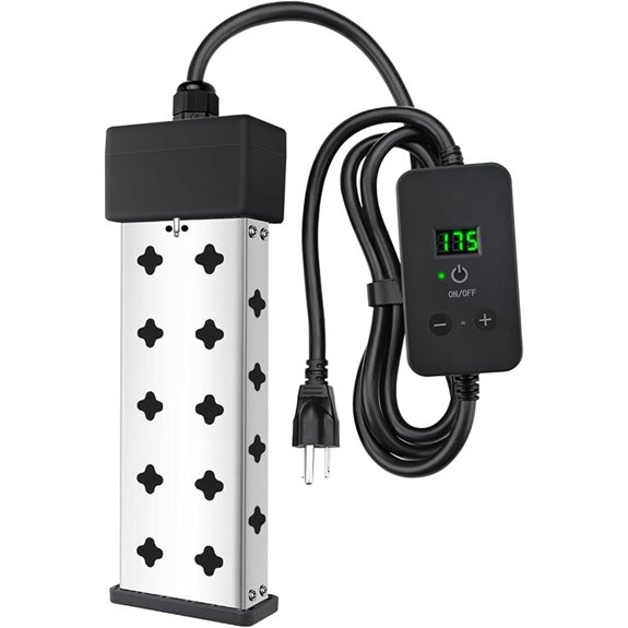 1800w temperature display heater