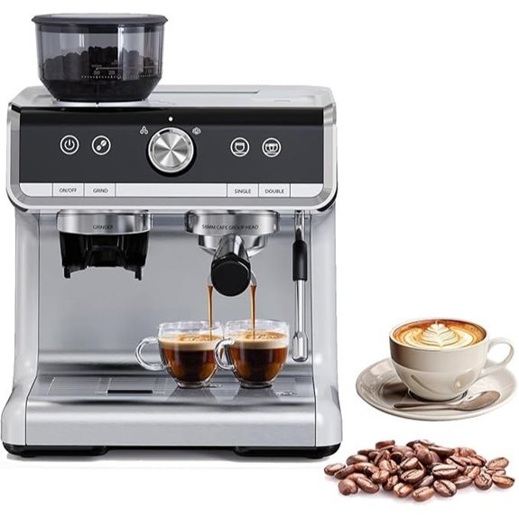 Acekool 20-Bar Espresso Machine with Grinder