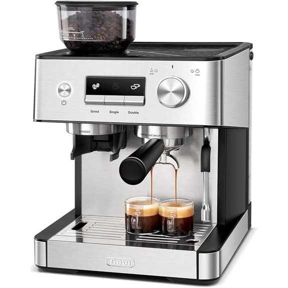 Gevi 20 Bar Espresso Machine with Grinder & Milk Frother