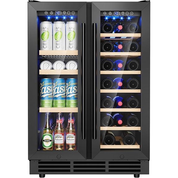 Wine & Beverage Refrigerator 20 Bottles & 60 Cans