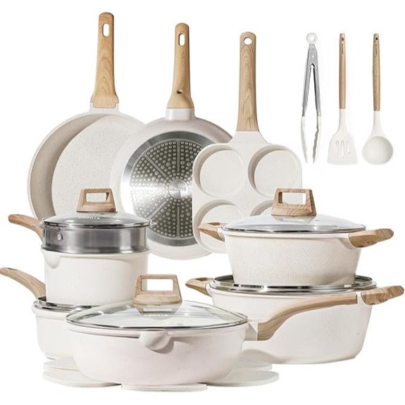 21 piece nonstick cookware set