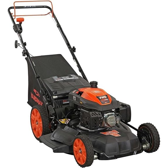 YARDMAX 22-Inch 201cc Self-Propelled Lawn Mower