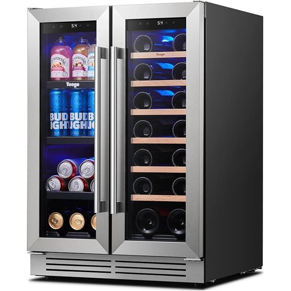 Yeego 24-Inch Dual Zone Wine & Beverage Cooler