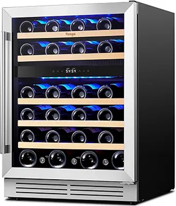 Yeego 24-Inch Dual Zone Wine Fridge (47 Bottles)