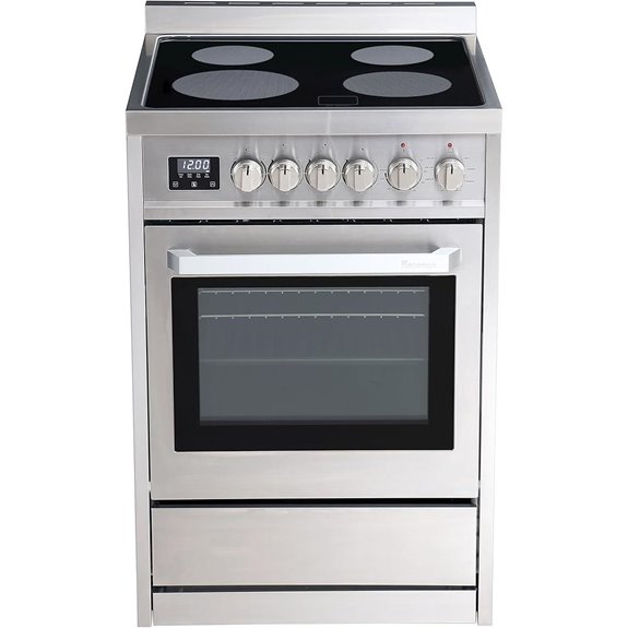 24 inch electric convection range